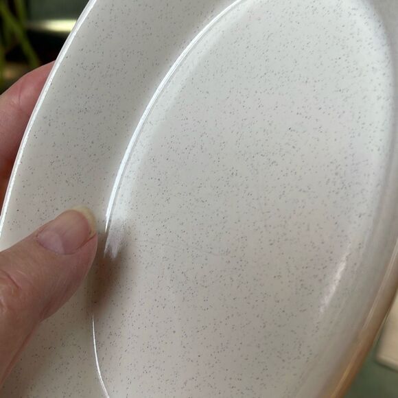 Oven proof made in Japan stoneware Au Gratin dish speckled set of 3. Midcentury - Picture 12 of 12